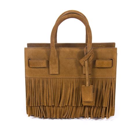 Saint Laurent Sac De Jour Fringe Bags For Women .